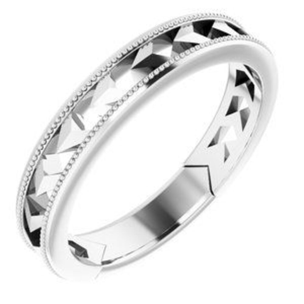 Sterling Silver Geometric Stackable Ring - image 1